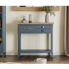 Blue Console Tables Baumhaus Signature Blue Reclaimed Console Table