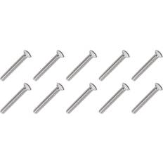 M3.5 x 100mm Long Electrical Machine Screws Light Switch Plug Socket 10 Electrical Machine Screws Light Switch Plug Socket