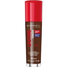 Rimmel 700 Ebony, Single London Lasting Finish 25 Hour Foundation, Full Coverage Formula with SPF 20, 200 Soft Beige, 30ml