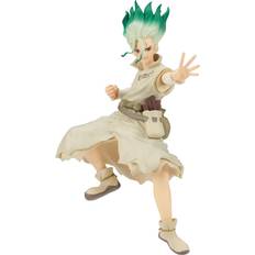 Bandai Actionfigurer Bandai Banpresto Dr Stone Figure of Stone World Senku Ishigami 21cm