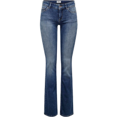 Biologische Stof Kleding Only Blush Flared Fit Low Waist Jeans - Blue/Medium Blue Denim