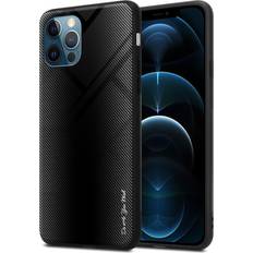 Apple iPhone 12 mini Mobile Phone Cases Cadorabo OPAL BLACK Case for Apple iPhone 12 12 PRO Cover Protection back case TPU Silicone Black