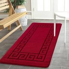 Red Entrance Mats Smart Living Plain Heavy Duty Machine Red