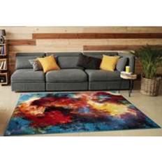 Carpets & Rugs Smart Living Modern Hand Carved Multicolour Soft Thick Area Rug Splash Brown