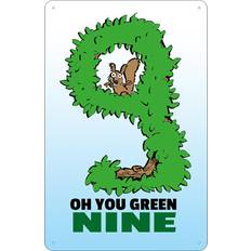 Groen Wanddecoraties Vianmo Blechschild 12 x 18 cm Oh You Green Nine