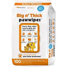 Big N' Thick Paw Wipes, 100 Wipes Heavy Duty Paw Wipes Daily Dirt