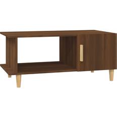 Bois Tables Basses vidaXL Engineered Wood Brown Oak Table Basse 50x90cm