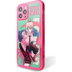 Phone Case Compatible with iPhone 11 Pro 12 Mini, Anime Chainsaw Man Pochita Makima Pattern Soft TPU Frame Cover Design Phone Cases 5.4-6.7 inch Power,iPhone 11