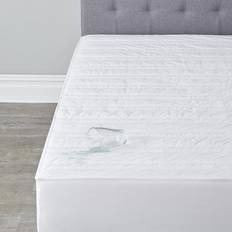 BrylaneHome Soft & Dry Waterproof Pad Mattress Cover White