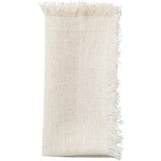 Linen Cloths & Tissues KIM SEYBERT Fringe Coastal Cloth Napkin White