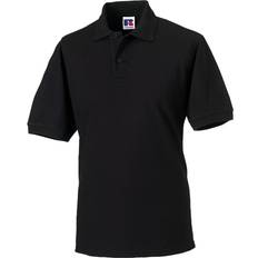 Russell Polycotton Pique Hardwearing Polo Shirt Black