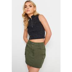 Fabric Skirts PixieGirl Petite Cargo Mini Skirt Green