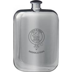 I Luv LTD Middleton Family Crest Pocket 6oz Hip Flask