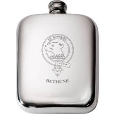 I Luv LTD Bethune Scottish Clan Crest 6oz Hip Flask