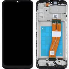 Complete Block for Galaxy A02s LCD Screen Original Samsung Touchscreen black