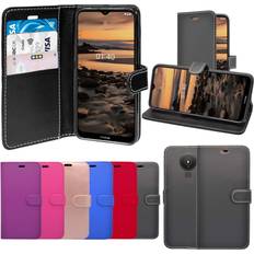Black For Nokia 1.4 Wallet Flip PU Leather Pouch Case Cover