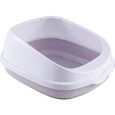 Grandado Pet Cat Toilet Semi-Enclosed High Fencedetachable L