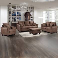 Sofa Set Sofas Brooklyn Brooklyn 3+2+1 Brown Sofa