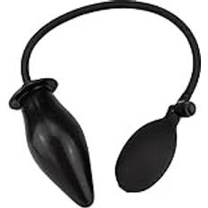 Analplugg Mjuk silikon Uppblåsbar Anal Svart Pump Anal Beads Butt Plug Anal Massager Anus leksak för par