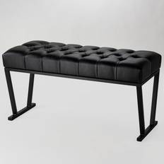 Black Settee Benches Ebern Designs Ferderber Upholstered Settee Bench