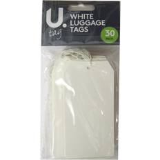 White Luggage Tags Pennine U Label White Luggage, Storage Tags Pack