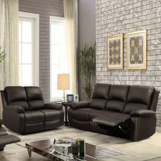 Recliner - Sofa Set Sofas Brooklyn Brooklyn 3+2 Brown Bonded Sofa