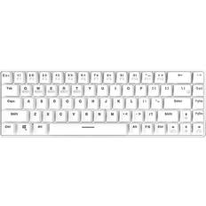 Keyboards Dsport K20 68-key Wireless Mechanical Keyboard 3 Mode Mechanical Ice Blue Blue Switches Mobile Tablet Laptop