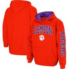 Orange Hoodies Children's Clothing Colosseum Youth Orange Clemson Tigers 2-Hit Team Pullover Hoodie