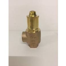 Sikkerhedsventil 1/2" X 1,5 bar rødgods, til varme