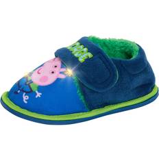 Peppa Pig UK Child Boys George Light Up Slippers Infants Dino Fur Lined House Shoes