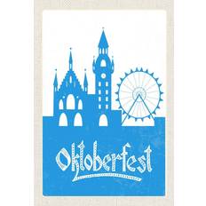 Vianmo Munich Oktoberfest Giant Blue Decoración de Pared 20x30cm