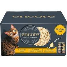 Encore 100% Natural Wet Cat Food Multipack Chicken Selection in Broth 70g Tins