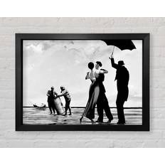 Highland Dunes Toxic Waste Dance B N W Framed Art