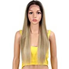 lace front wigs for black women,Hair synthetic straight Fiber Hair Blonde Long Wigs