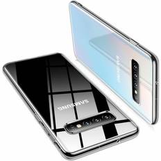 Avana Hülle für samsung galaxy s10 plus silikon schutzhülle klar slim fit transparent 18g