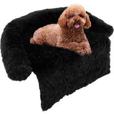 Fluffy Dog Mat Couch Cover Protector with Detachable Washable and Anti-slip Bottom S