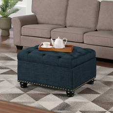 Blue Coffee Tables Convenience Concepts Designs4Comfort Herald Square Coffee Table