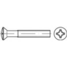 Byggmaterial Toolcraft Försänkta Skruvar Linsformad M3 35 mm 2000 St