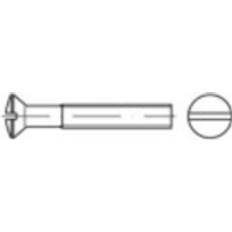 Byggmaterial Toolcraft Försänkta Skruvar Linsformad M4 16 mm 200 st