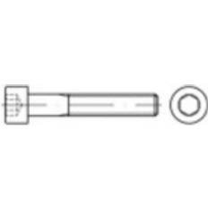 Byggmaterial Toolcraft Cylinderskruvar M8 70 mm Insexkant Rostfritt Stål A4 50 St