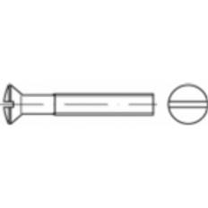 Byggmaterial Toolcraft Försänkta Skruvar Linsformad M6 40 mm A4 100 St