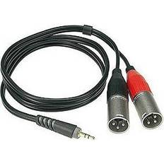 Klotz AY9-0200 Double Male XLR to Mini-Jack Cable 2m