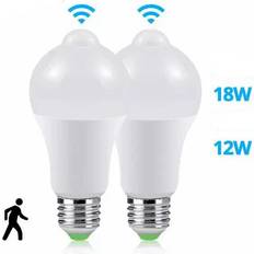 12W 12W 18W E27 Indoor PIR Detector Motion Activated Sensor LED Light Bulb