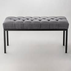 Grey Settee Benches Ebern Designs Gepolsterte Fiorenza Sofabank