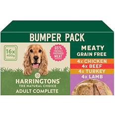 Harringtons Grain Free Hypoallergenic Wet Dog Food Meaty Pack Lamb, Beef