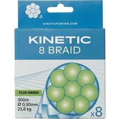 Kinetic Fiskelinor Kinetic 8 Braid 150m Fluo Green