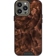 Burga Toasted Chestnut Brown iPhone 14 Pro Max Case, Elite MagSafe Gold