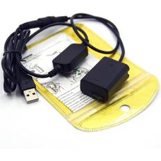 Np -fw50 dummybatteri+strømbanklader usb -kabel ac -pw20