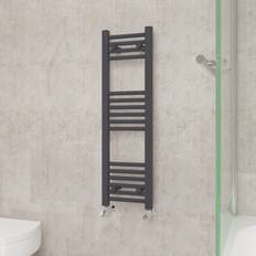 Heated Towel Rails NRG 1000x300mm, Straight Central Anthracite