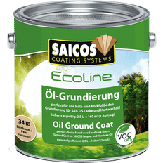 Inomhusfärger - Oljor Målarfärg Saicos Ecoline Oil Ground Coat 3413 0.125 Liter Hårdvaxolja Transparent